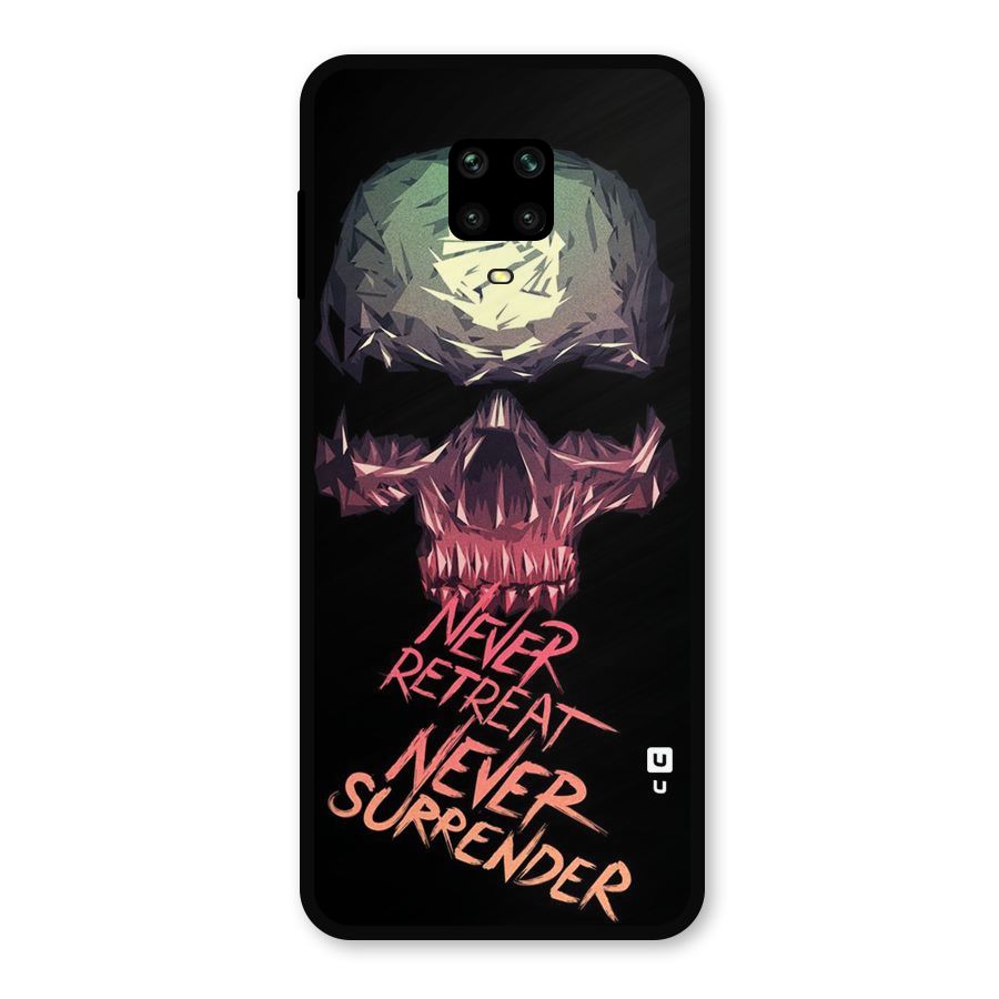 Never Retreat Metal Back Case for Poco M2 Pro