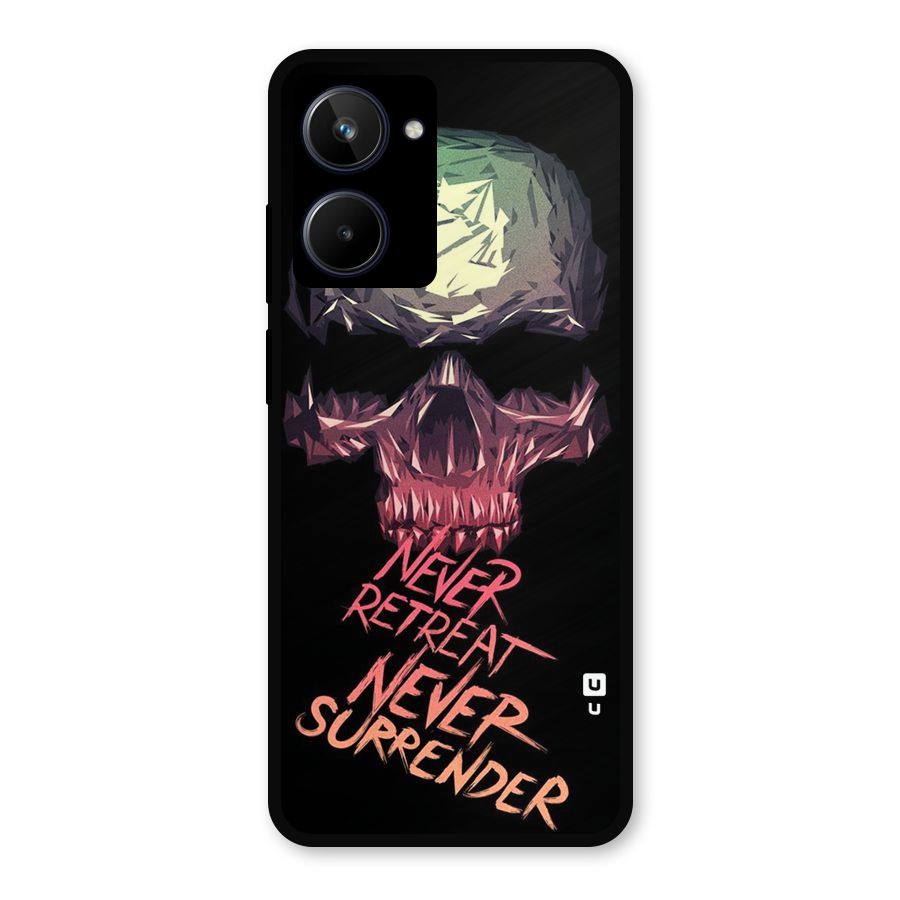 Never Retreat Metal Back Case for Realme 10