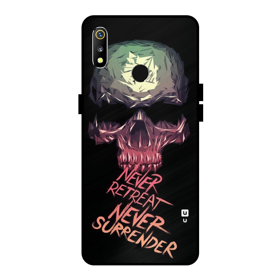Never Retreat Metal Back Case for Realme 3i