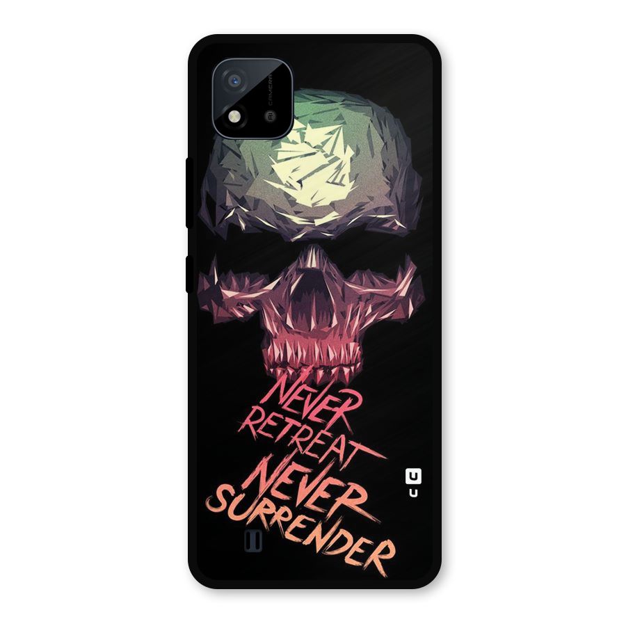 Never Retreat Metal Back Case for Realme C11 2021