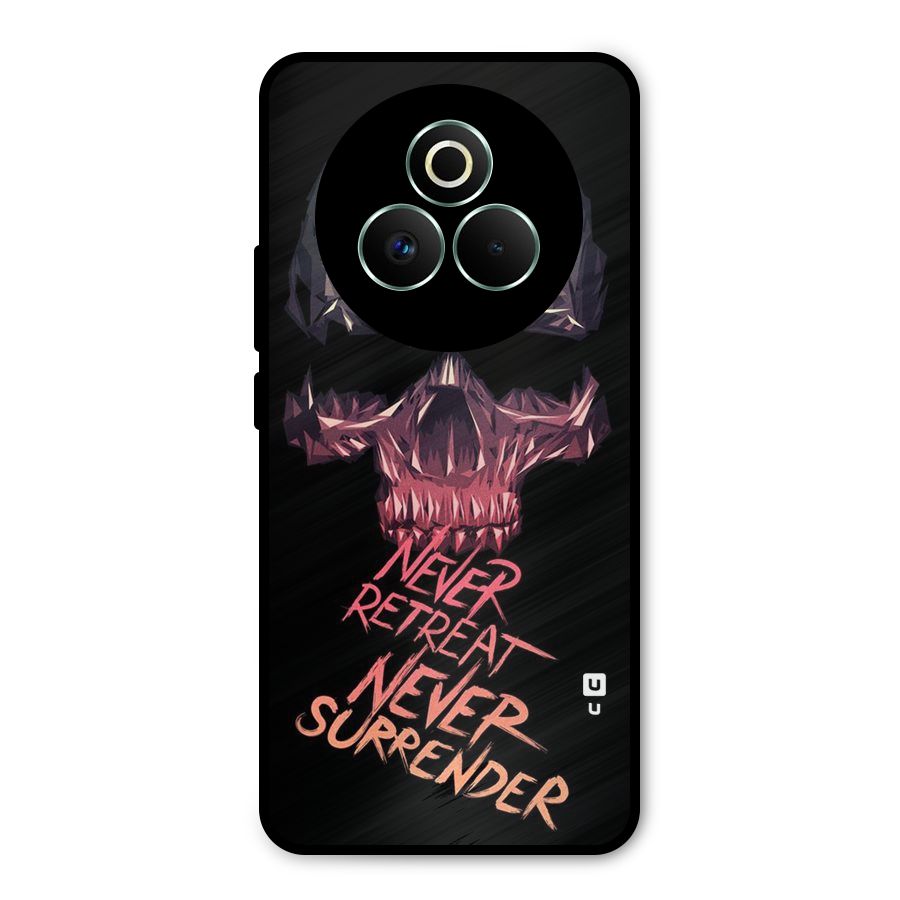 Never Retreat Metal Back Case for Realme P3 Pro