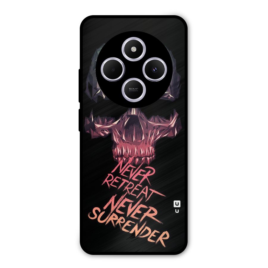 Never Retreat Metal Back Case for Redmi 14C