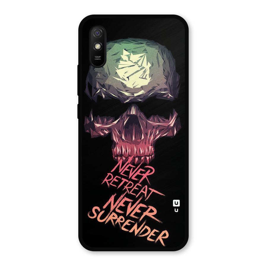 Never Retreat Metal Back Case for Redmi 9i