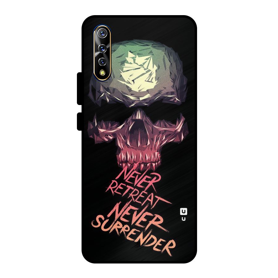 Never Retreat Metal Back Case for Vivo S1