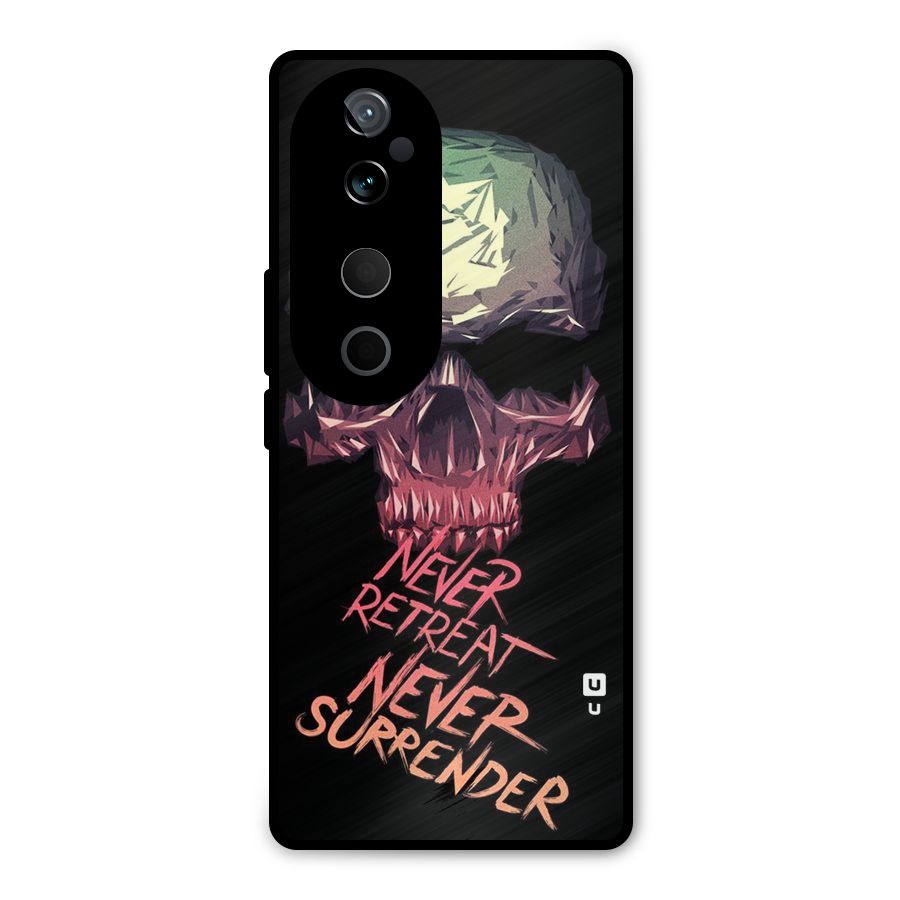 Never Retreat Metal Back Case for Vivo T3 Ultra
