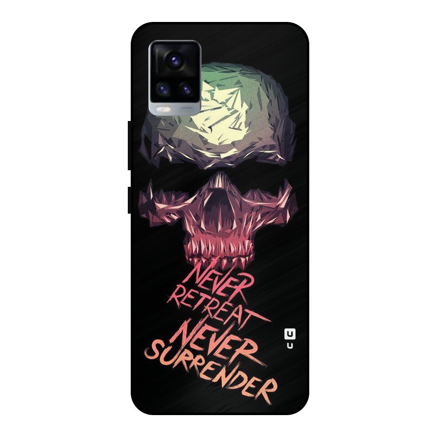 Never Retreat Metal Back Case for Vivo V20