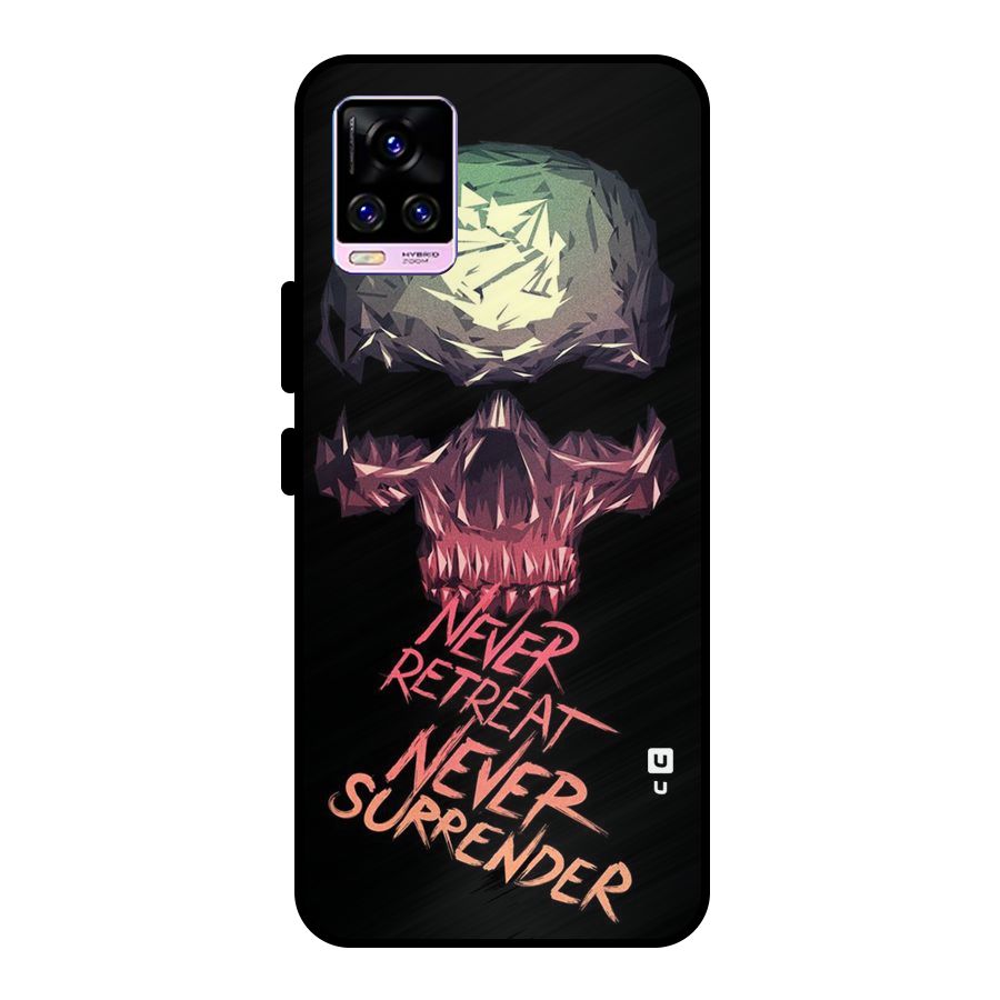 Never Retreat Metal Back Case for Vivo V20 Pro