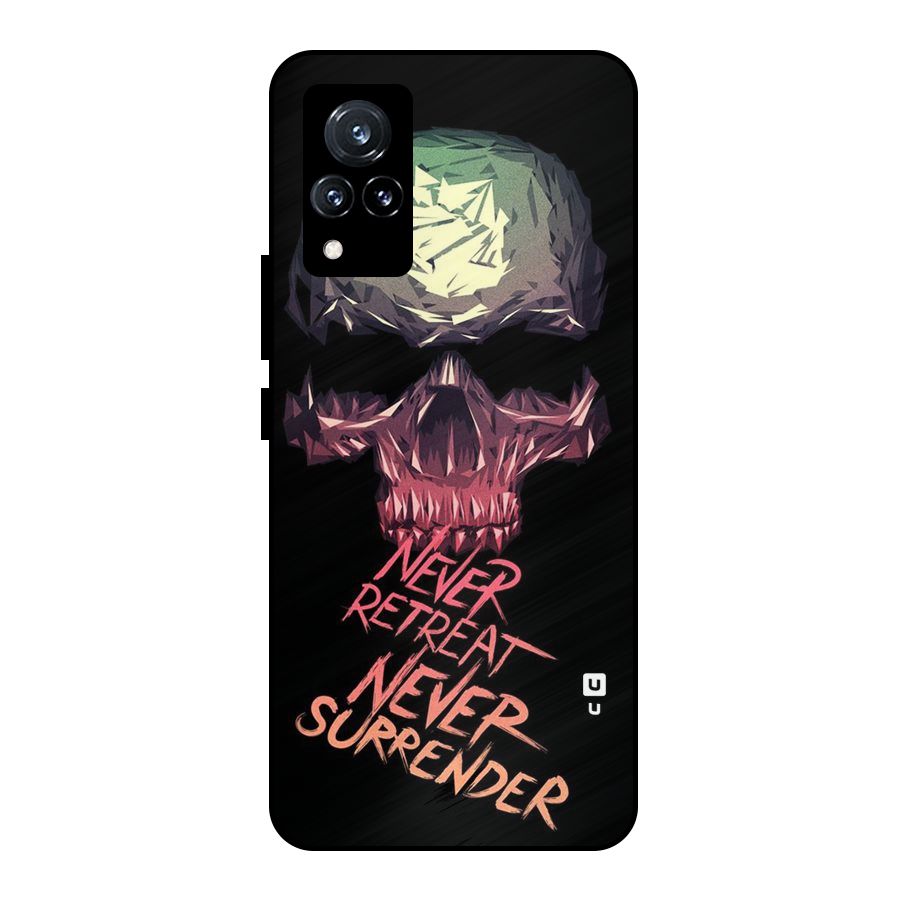 Never Retreat Metal Back Case for Vivo V21 5G