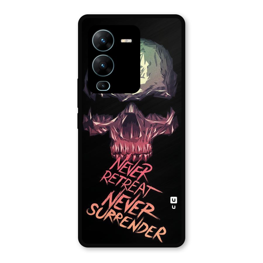 Never Retreat Metal Back Case for Vivo V25 Pro