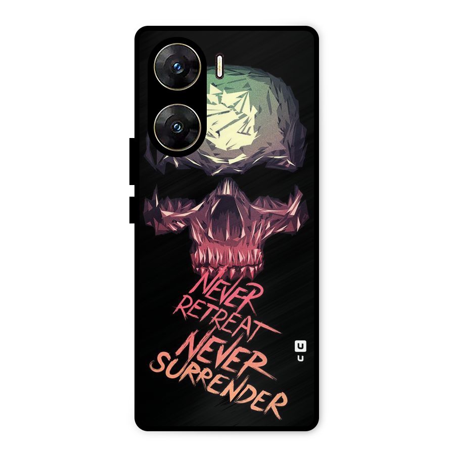Never Retreat Metal Back Case for Vivo V29e