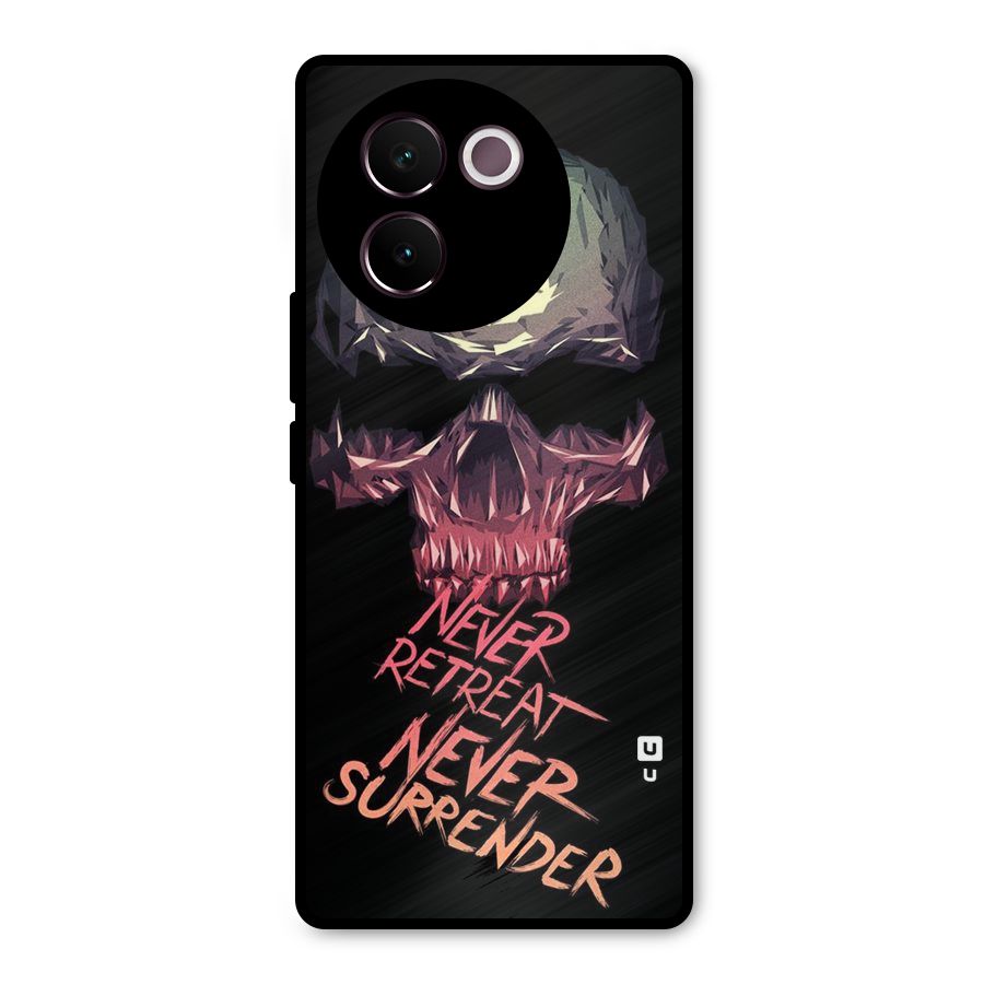 Never Retreat Metal Back Case for Vivo V30e