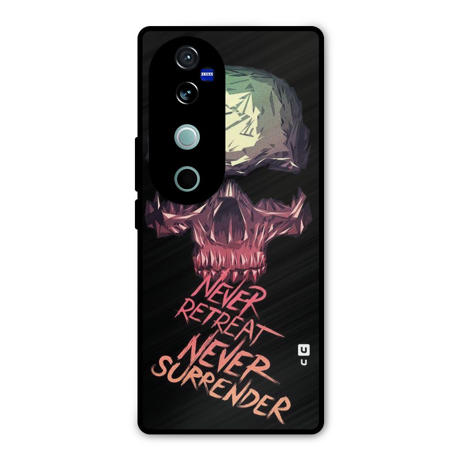 Never Retreat Metal Back Case for Vivo V40