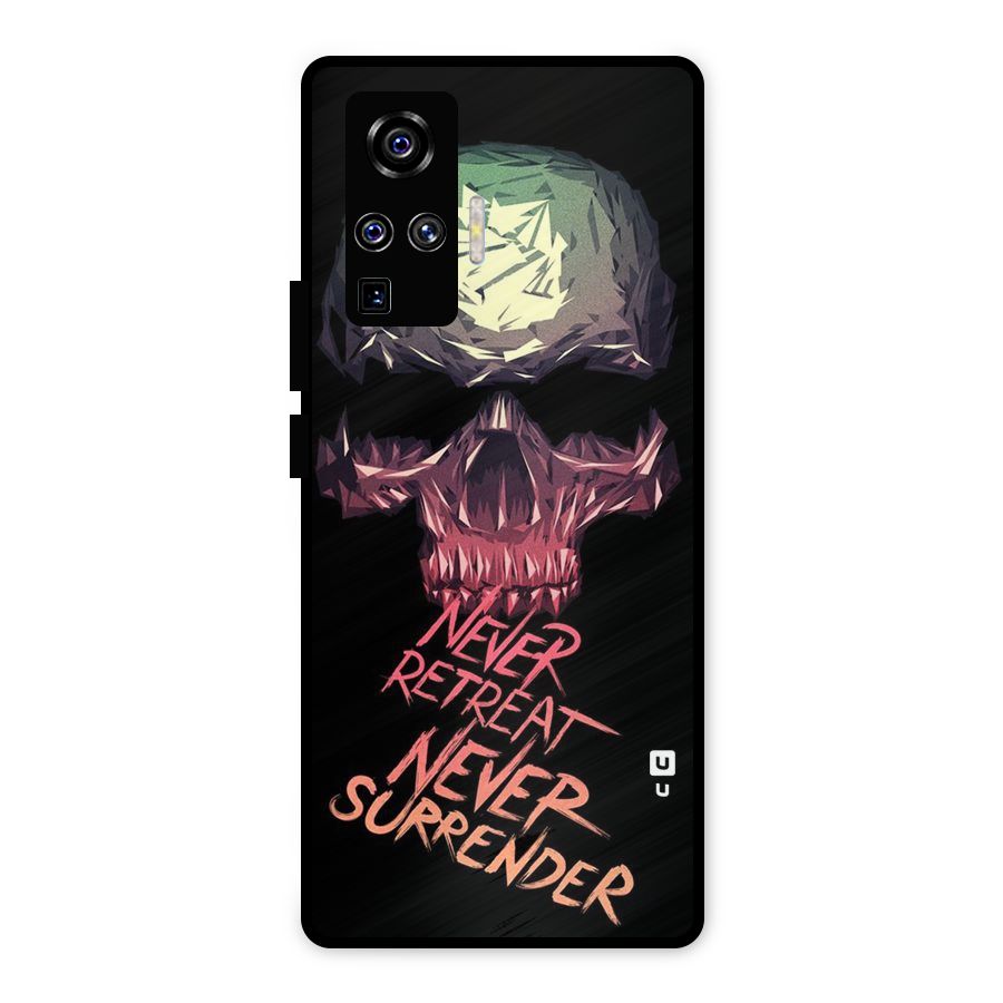 Never Retreat Metal Back Case for Vivo X50 Pro