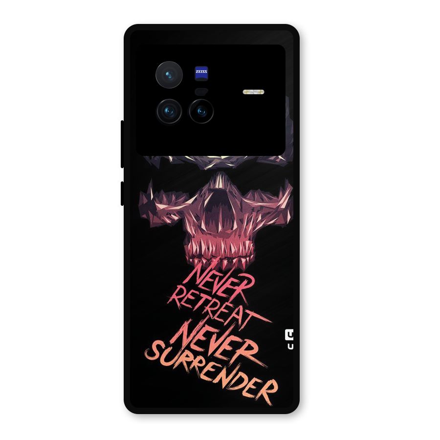 Never Retreat Metal Back Case for Vivo X80