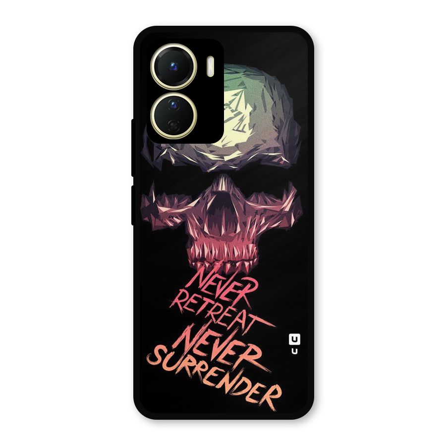 Never Retreat Metal Back Case for Vivo Y16