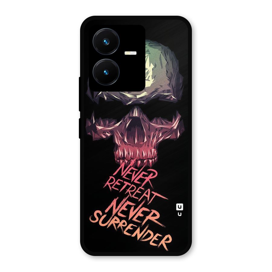 Never Retreat Metal Back Case for Vivo Y22
