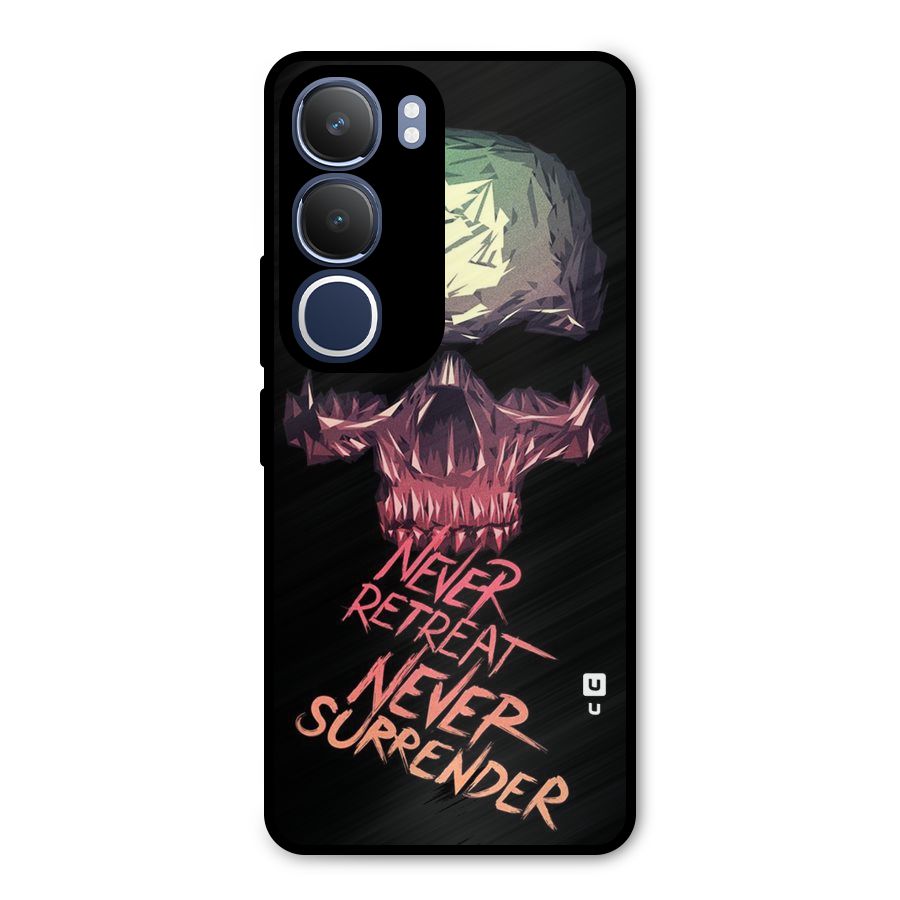 Never Retreat Metal Back Case for Vivo Y29