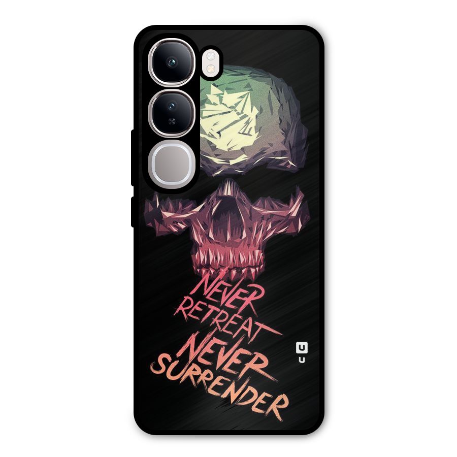 Never Retreat Metal Back Case for Vivo Y300