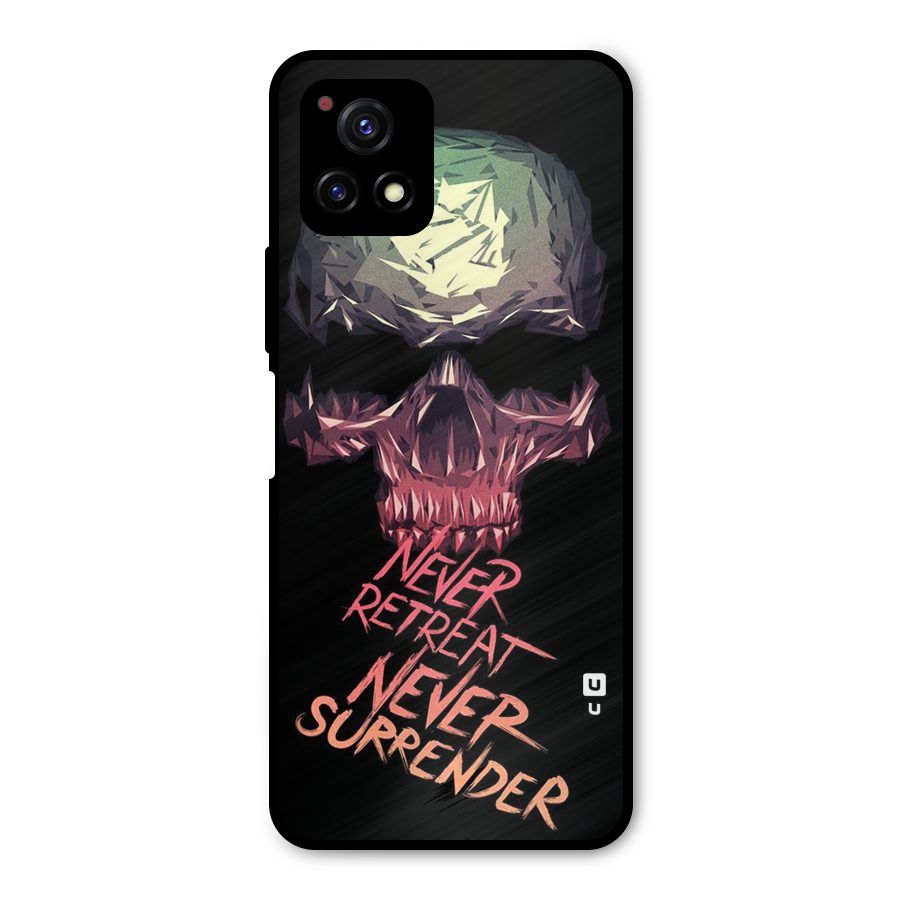 Never Retreat Metal Back Case for Vivo Y72 5G