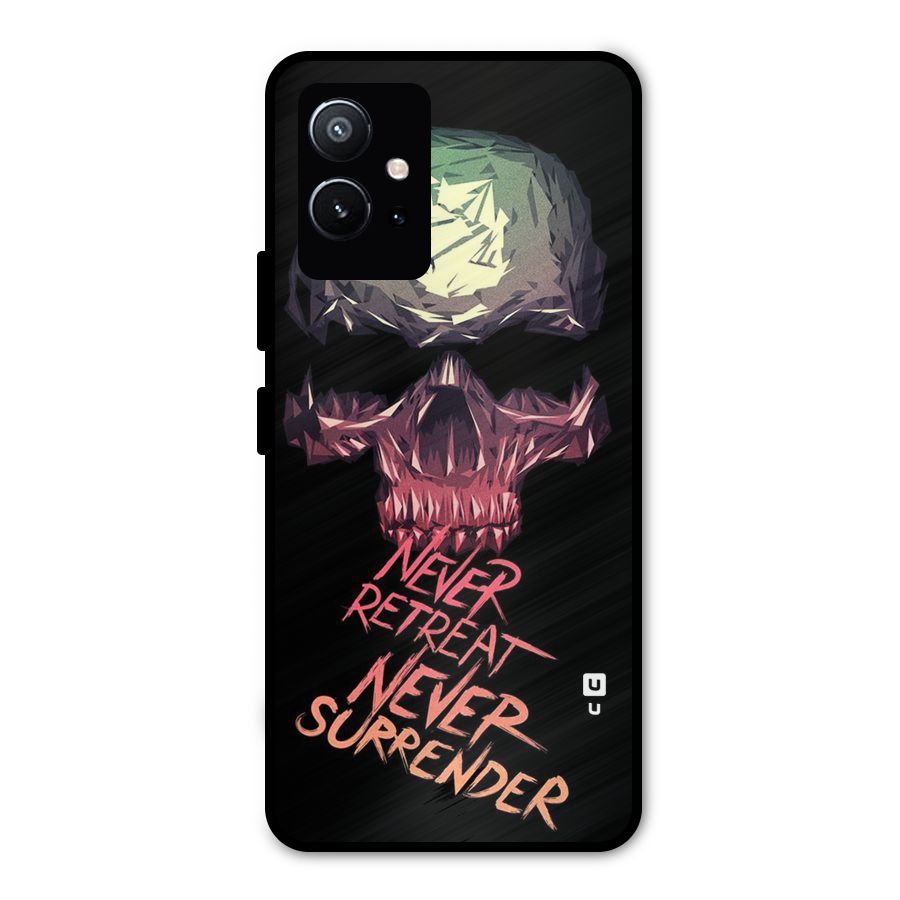 Never Retreat Metal Back Case for Vivo Y75 5G