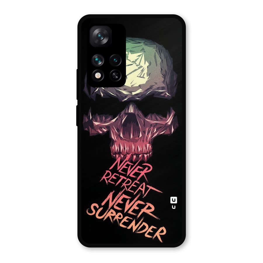 Never Retreat Metal Back Case for Xiaomi 11i Hypercharge 5G