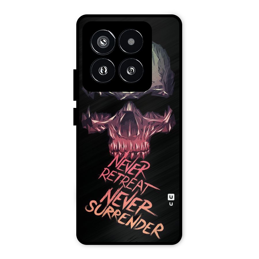 Never Retreat Metal Back Case for Xiaomi 14 Pro