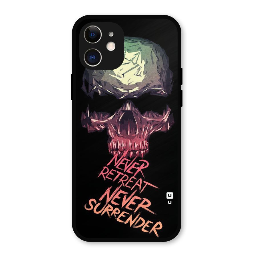 Never Retreat Metal Back Case for iPhone 12