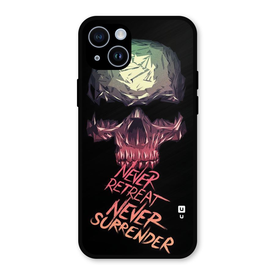 Never Retreat Metal Back Case for iPhone 14