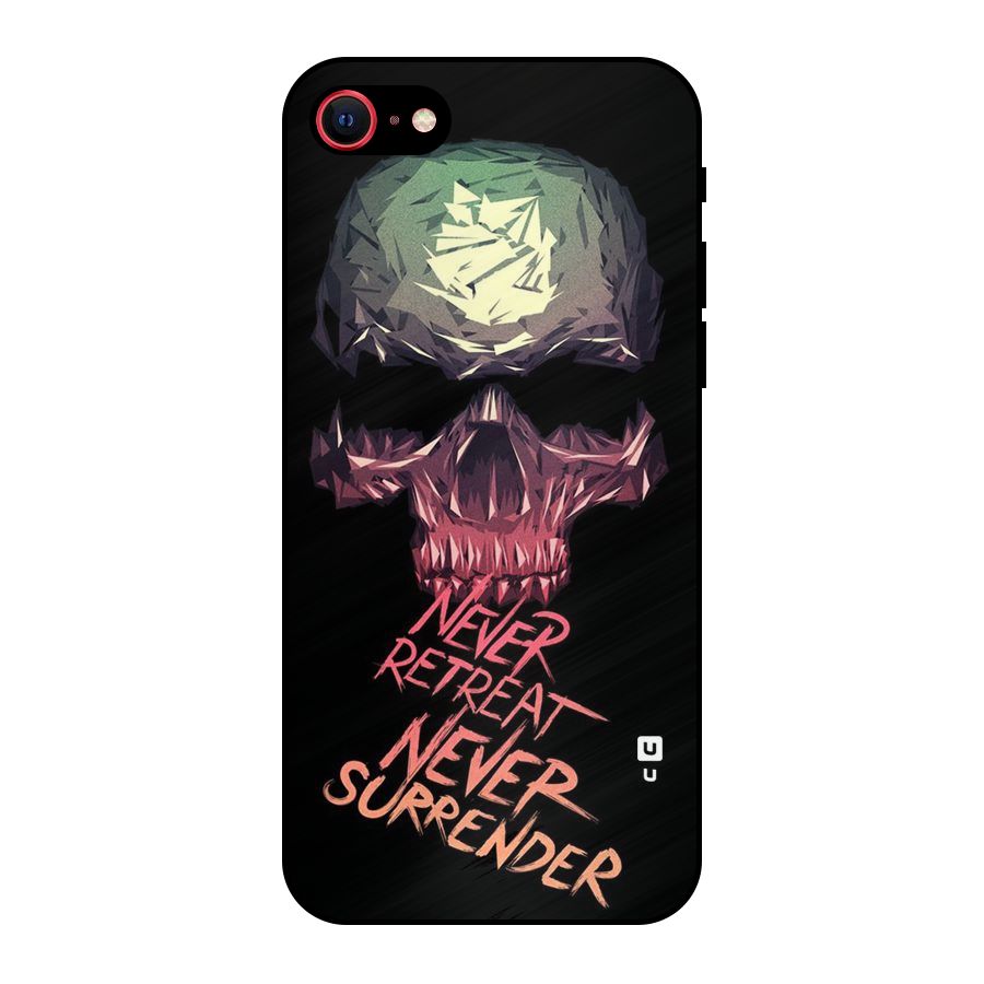 Never Retreat Metal Back Case for iPhone 7