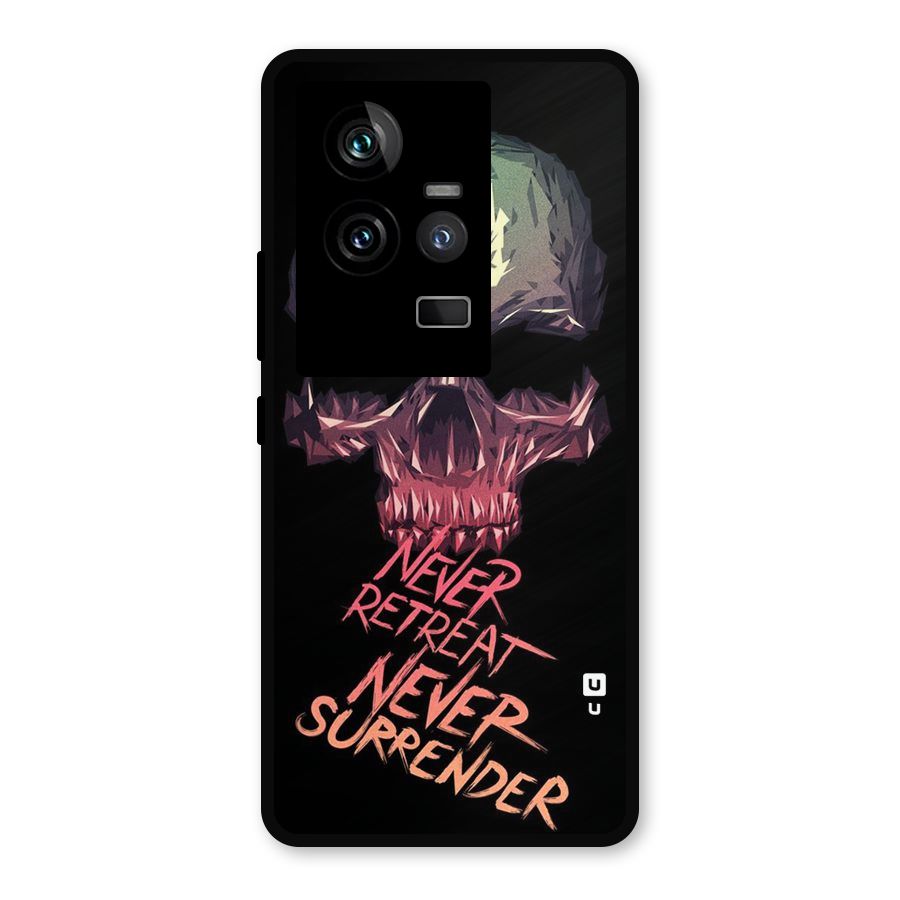 Never Retreat Metal Back Case for iQOO 11 5G