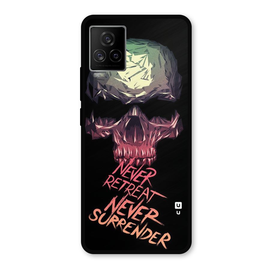 Never Retreat Metal Back Case for iQOO 7 Legend 5G