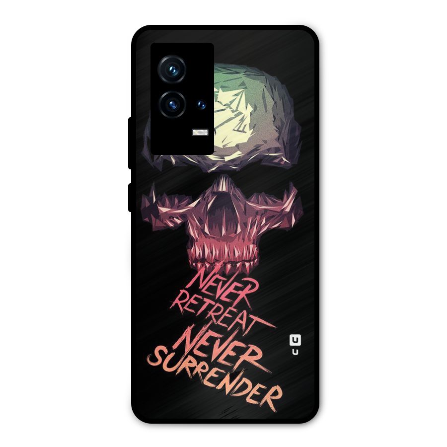 Never Retreat Metal Back Case for iQOO 9 5G