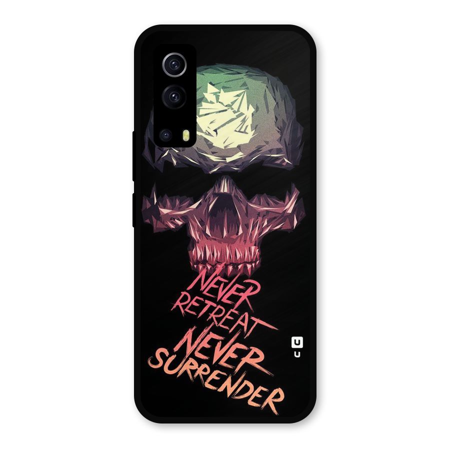 Never Retreat Metal Back Case for iQOO Z3