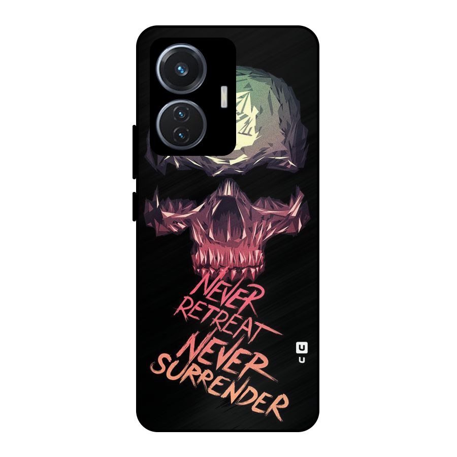 Never Retreat Metal Back Case for iQOO Z6 44W