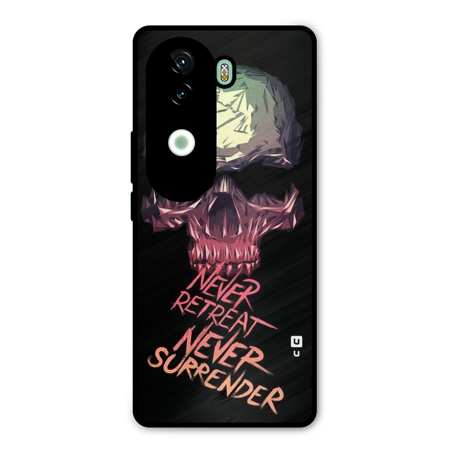 Never Retreat Metal Back Case for iQOO Z9s
