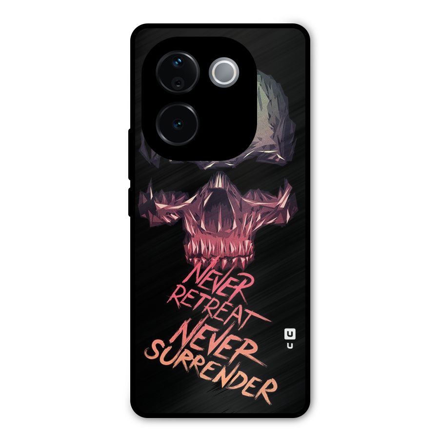 Never Retreat Metal Back Case for iQOO Z9s Pro