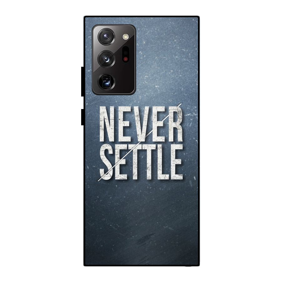 Never Settle Metal Back Case for Galaxy Note 20 Ultra