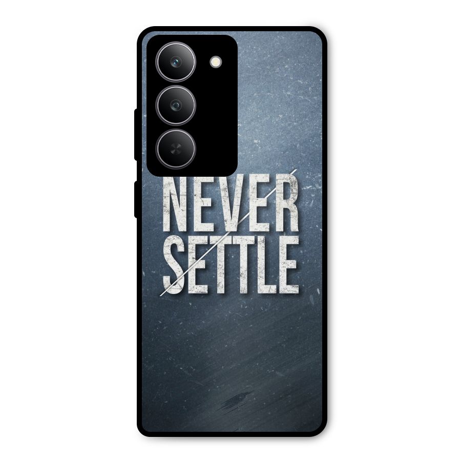Never Settle Metal Back Case for Realme 14x