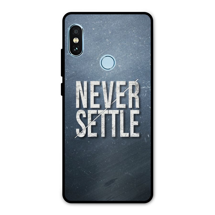 Never Settle Metal Back Case for Redmi Note 5 Pro
