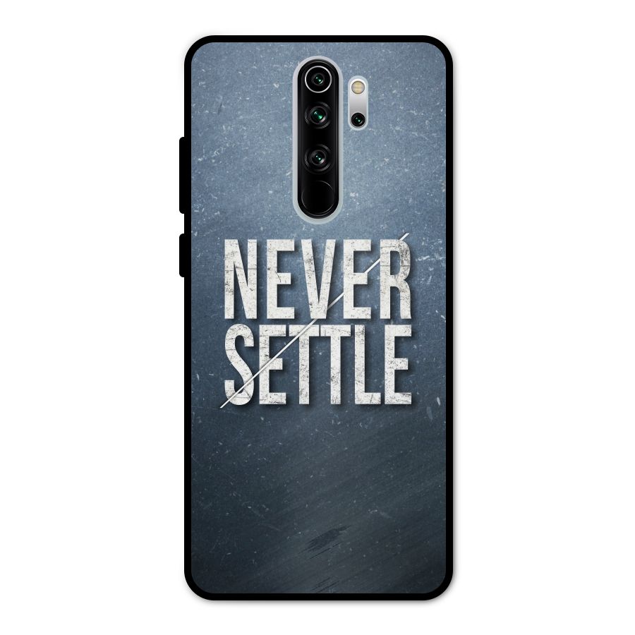Never Settle Metal Back Case for Redmi Note 8 Pro