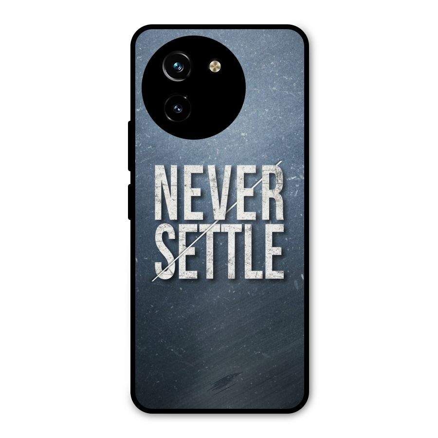 Never Settle Metal Back Case for Vivo T3x