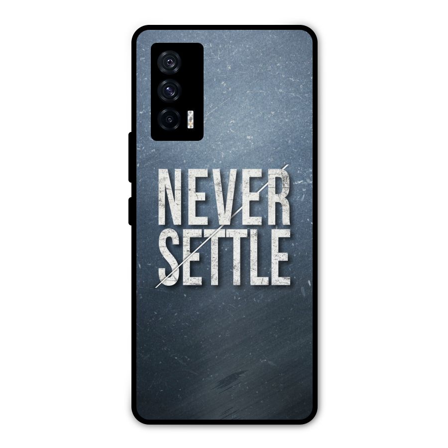 Never Settle Metal Back Case for iQOO 7 5G