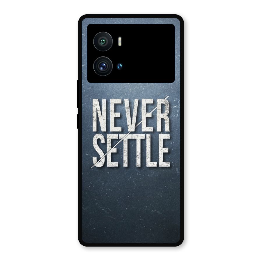 Never Settle Metal Back Case for iQOO 9 Pro