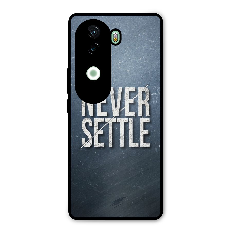 Never Settle Metal Back Case for iQOO Z9s