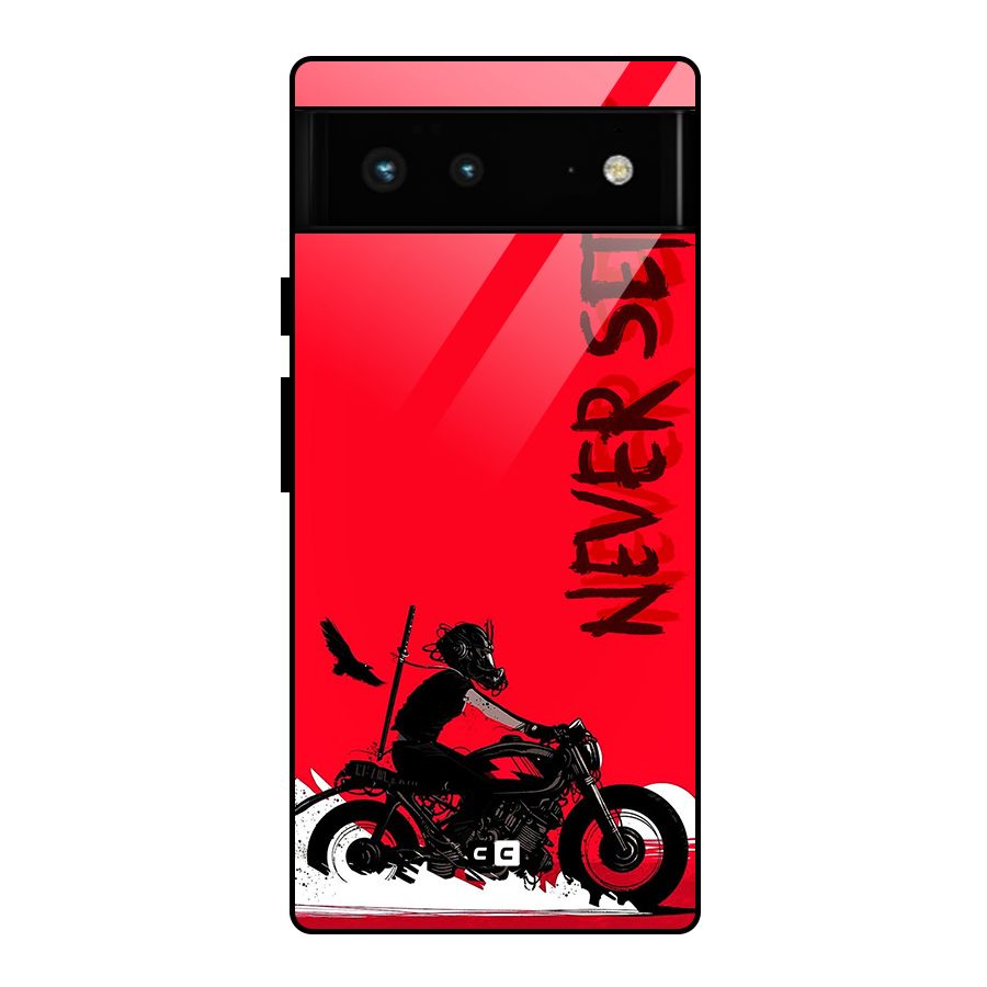 Never Settle Ride Glass Back Case for Google Pixel 6