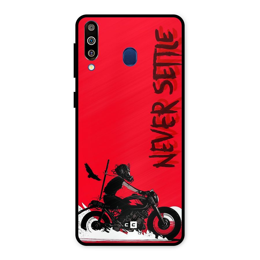 Never Settle Ride Metal Back Case for Galaxy M30
