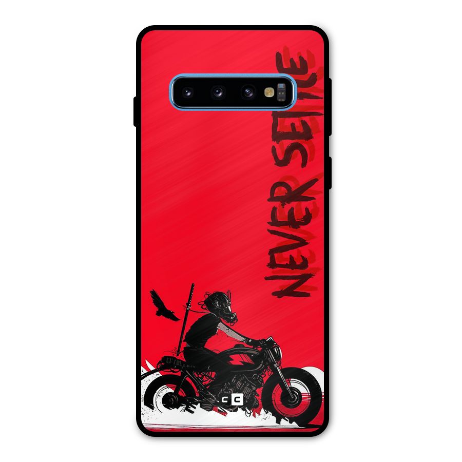 Never Settle Ride Metal Back Case for Galaxy S10