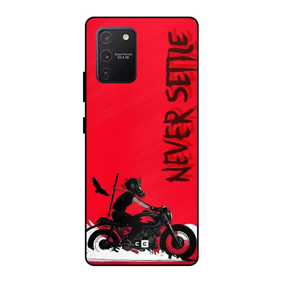 Never Settle Ride Metal Back Case for Galaxy S10 Lite