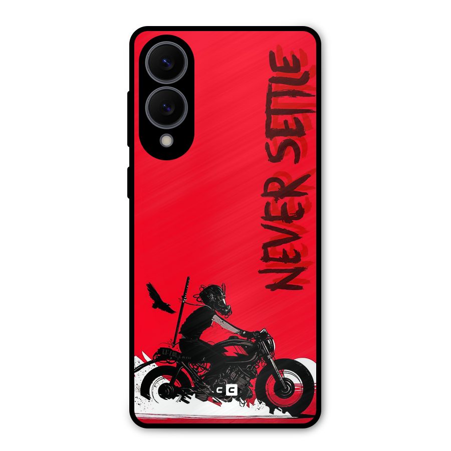 Never Settle Ride Metal Back Case for Galaxy S25 Edge