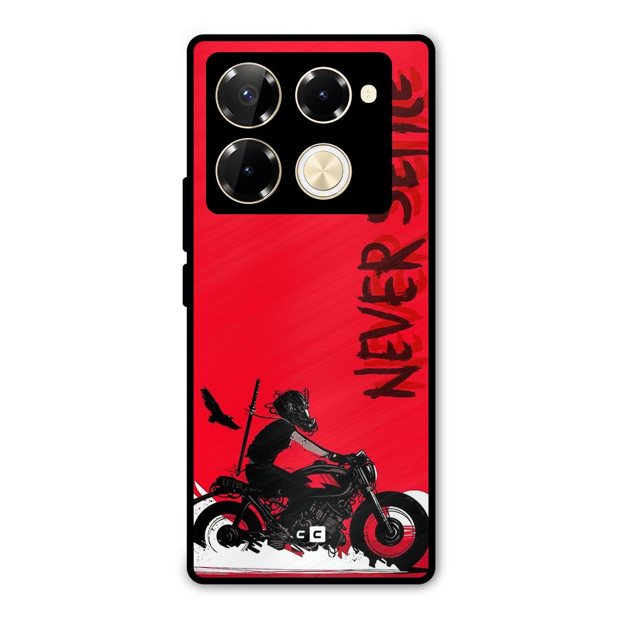 Never Settle Ride Metal Back Case for Infinix Note 40 Pro